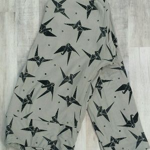 Rare origami cranes lularoe leggings